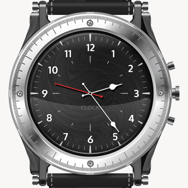 Black Wrist Watch